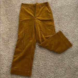 madewell corduroy flare pants